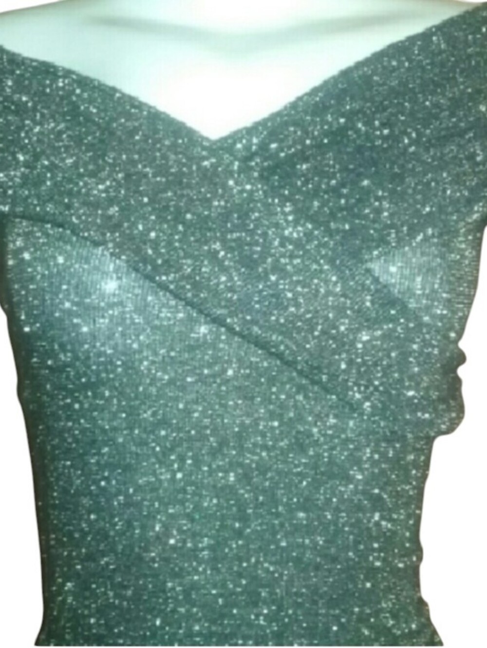 NWOT Off shoulder black gold knit sweater top. S.